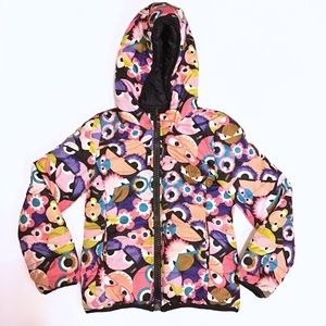 Girls Fendi Reversible Puffer Coat